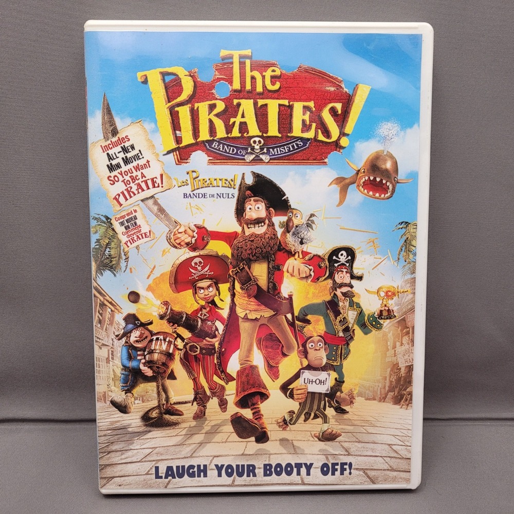 The Pirates! Band of Misfits (DVD, 2012) Grant Tennant Freeman Staunton Piven